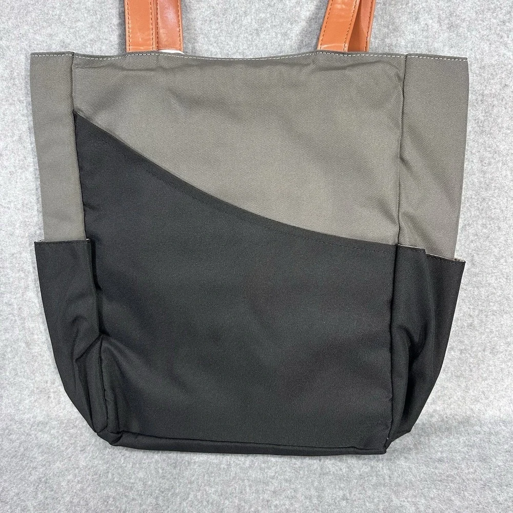 LUZZ Pickleball Sporty Tote Bag / 2 Paddle Compartments Grey/Black NEW